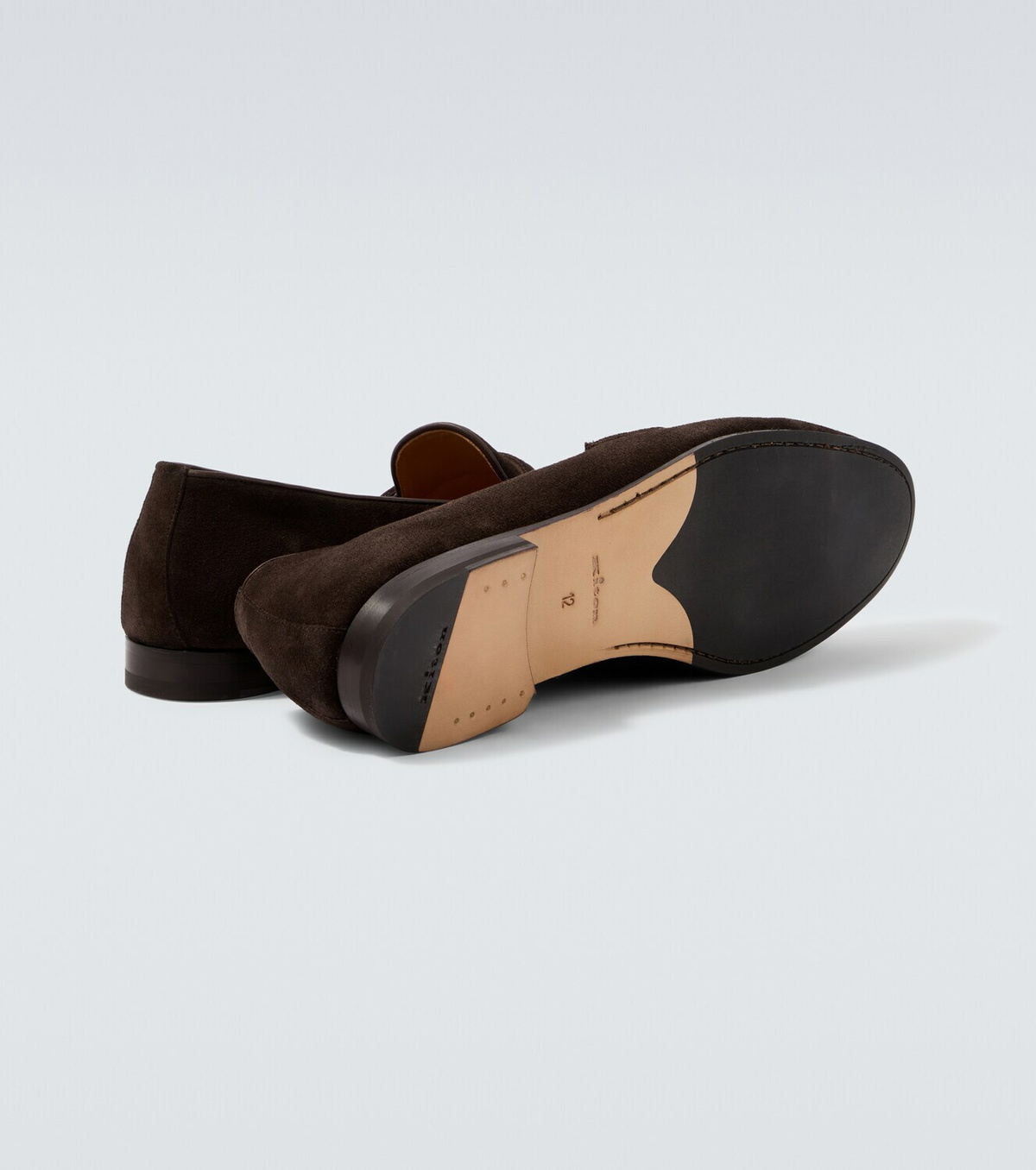Kiton Suede penny loafers
