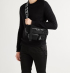 GIVENCHY - Logo Webbing-Trimmed Shell Messenger Bag - Black