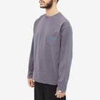 thisisneverthat Men's Long Sleeve L-Logo Pocket T-Shirt in Grey