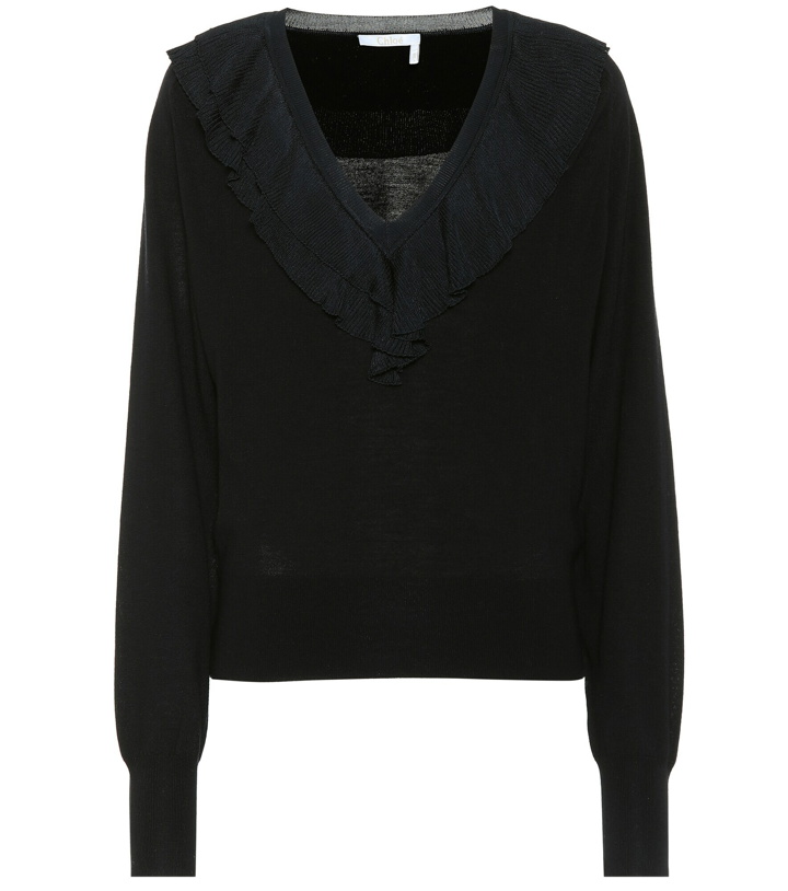 Photo: Chloe - Ruffled wool sweater