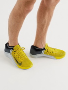 NIKE TRAINING - Metcon 6 Rubber-Trimmed Mesh Sneakers - Yellow