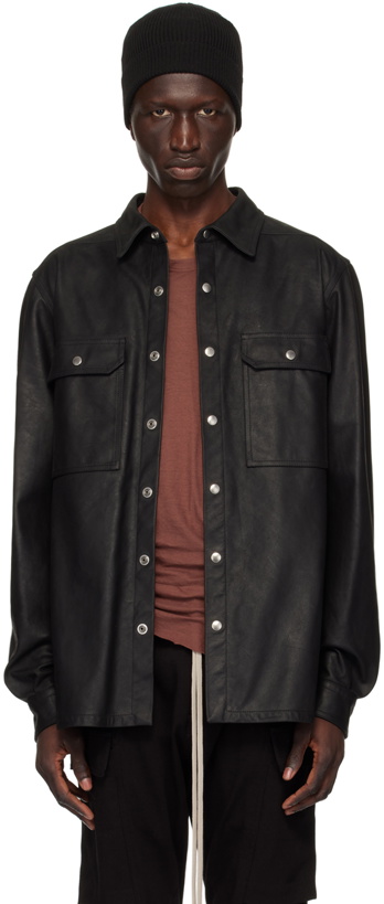 Photo: Rick Owens Black Porterville Leather Jacket