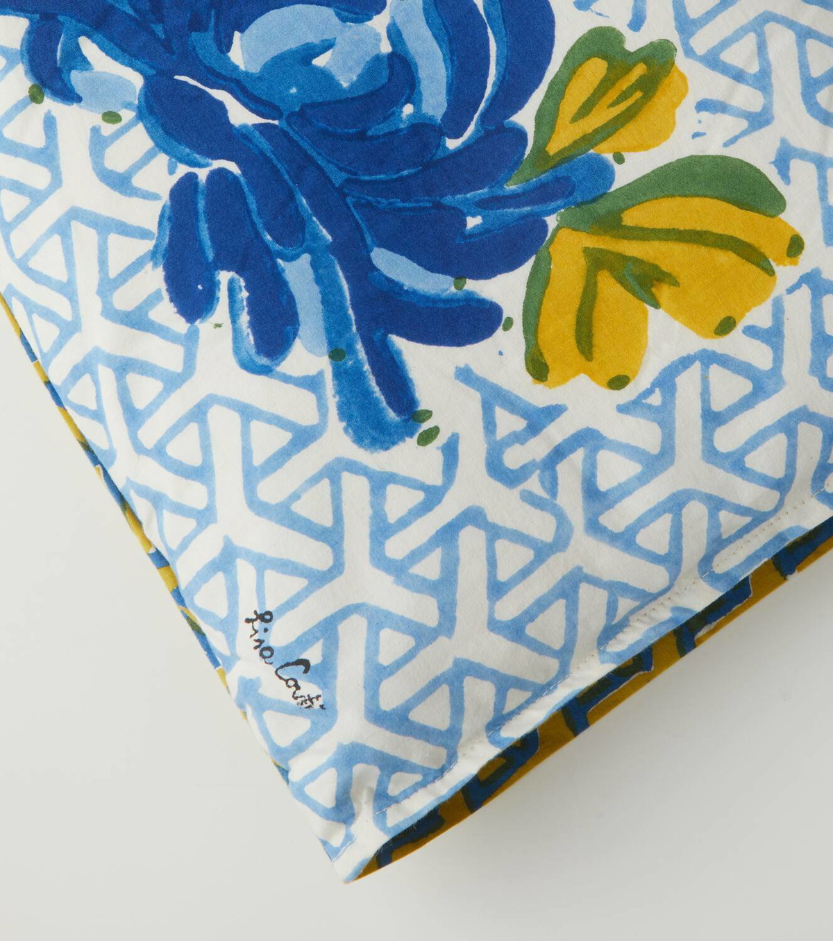 Lisa Corti Vienna rectangular cotton cushion