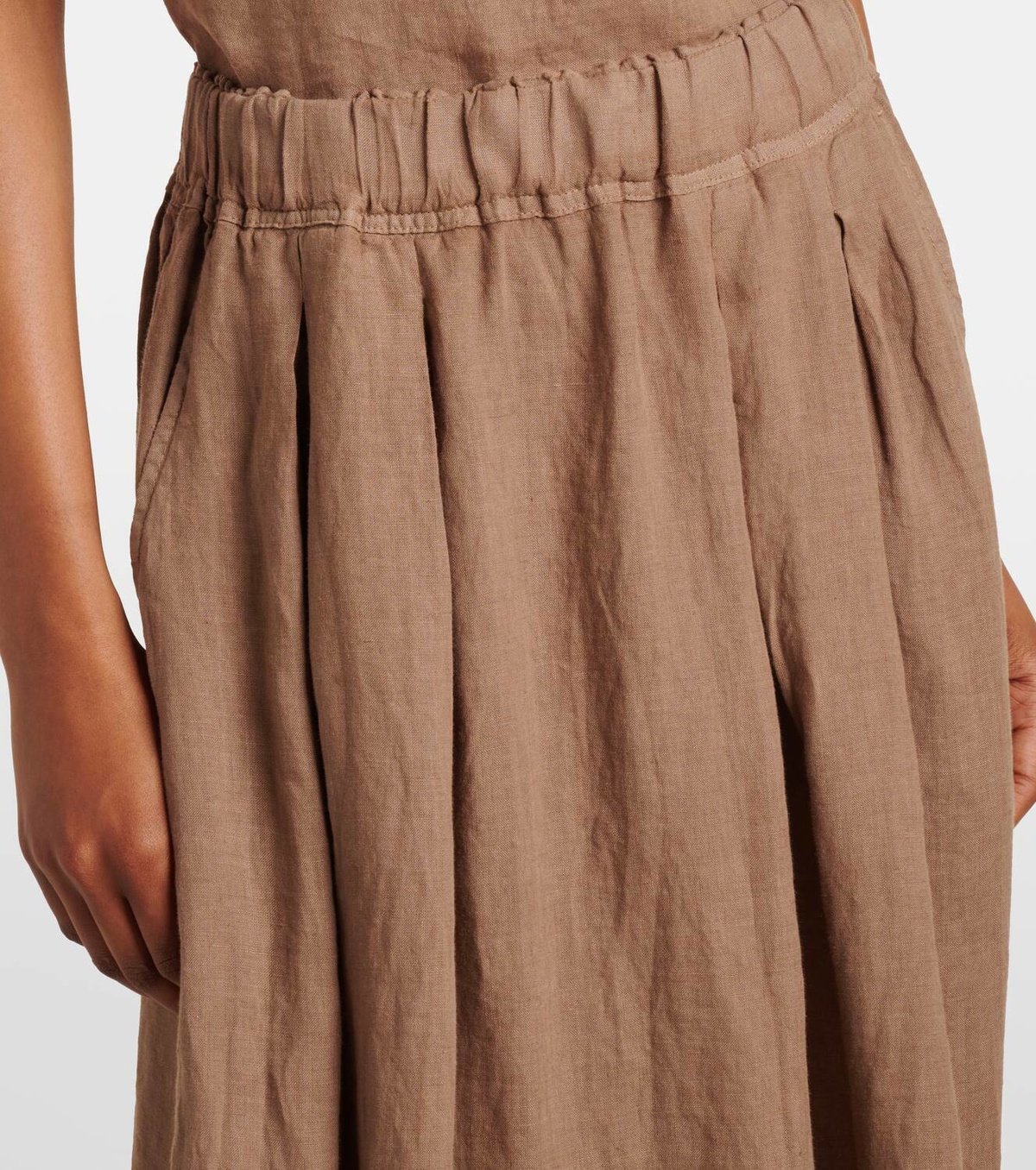 Velvet Linda linen maxi skirt