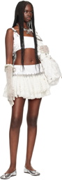 Chopova Lowena SSENSE Exclusive White Babi Miniskirt