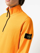 STONE ISLAND - Half-zip Cotton Sweatshirt