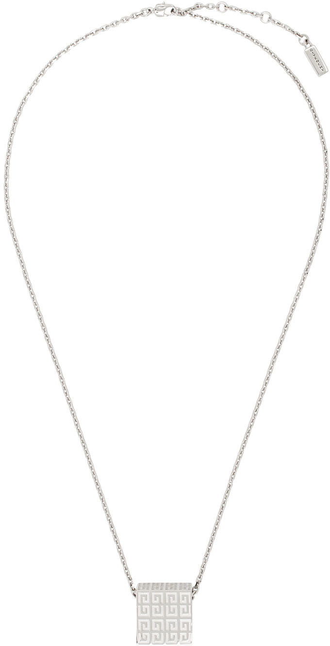 Givenchy Silver G Square Necklace