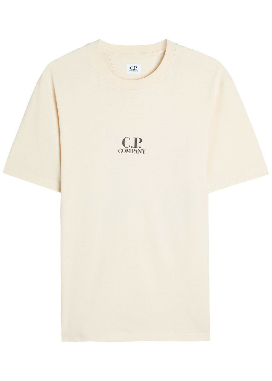 C.P. Company Men's Logo T-Shirt in Black C.P. Company