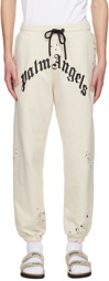 Palm Angels Off-White Glittered Lounge Pants