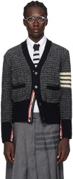 Thom Browne Navy 4-Bar Cardigan