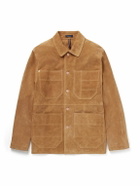 Drake's - Welder Suede Chore Jacket - Brown