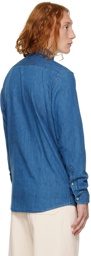 ZEGNA Blue Denim Shirt