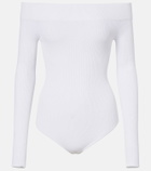 Alaïa Ribbed-knit bodysuit