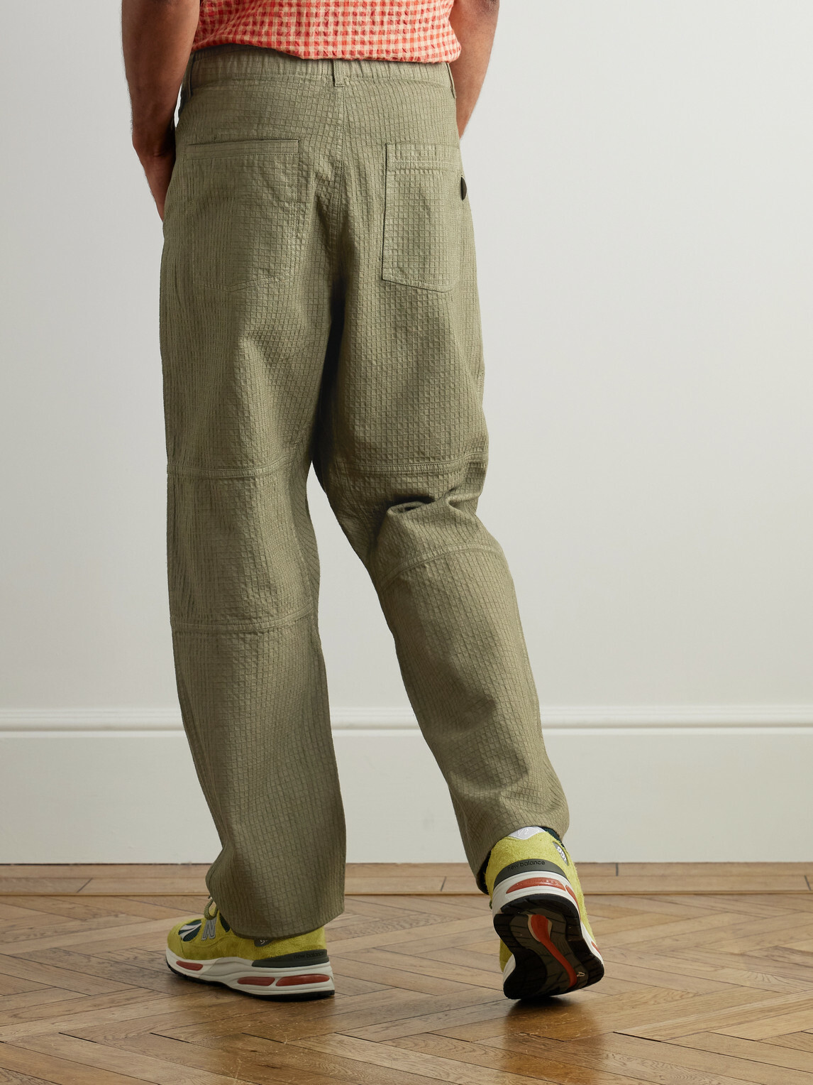 Folk - Assembly Straight-Leg Cotton-Blend Ripstop Trousers - Green