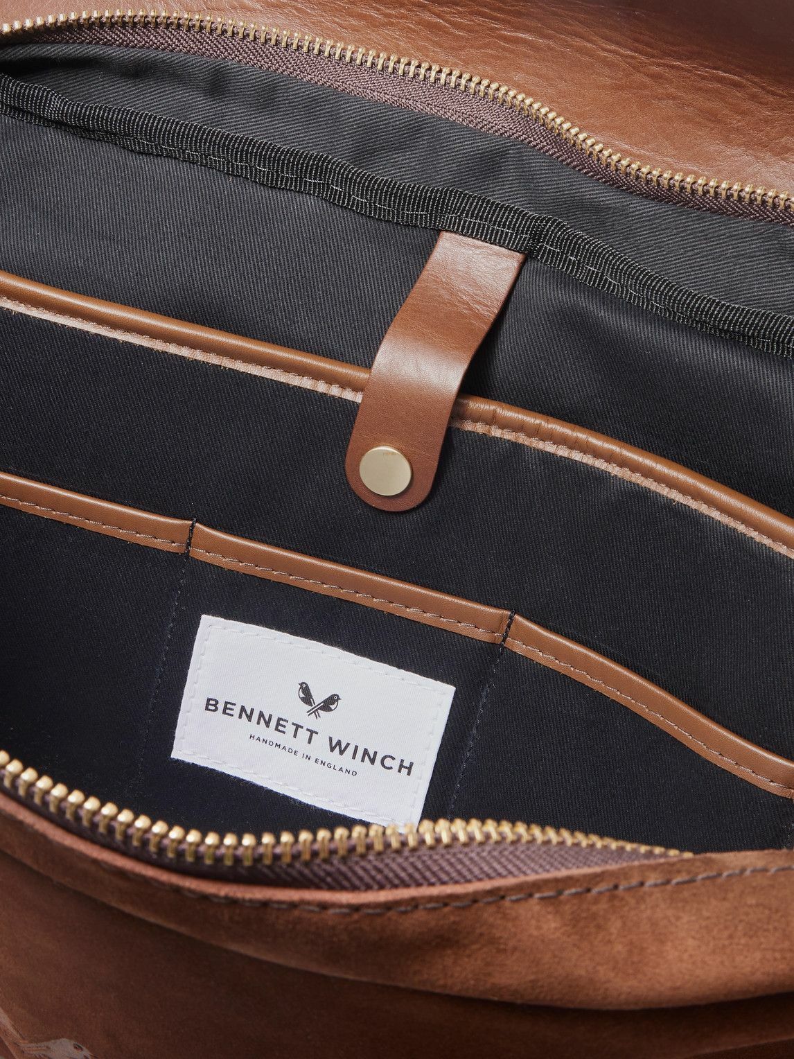 Bennett Winch - Suede and Leather Briefcase