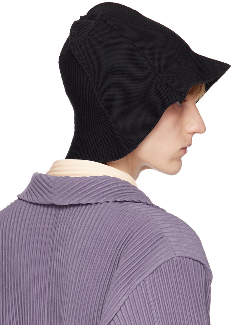 Homme Plissé Issey Miyake Black Blooming Bucket Hat Homme Plisse