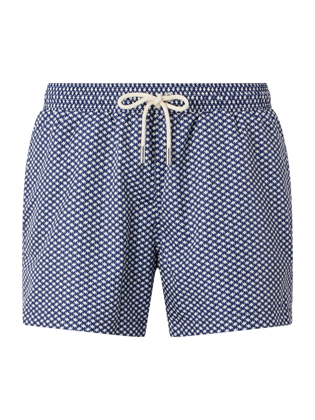 Photo: Orlebar Brown - Jack II Straight-Leg Mid-Length Printed Swim Shorts - Blue