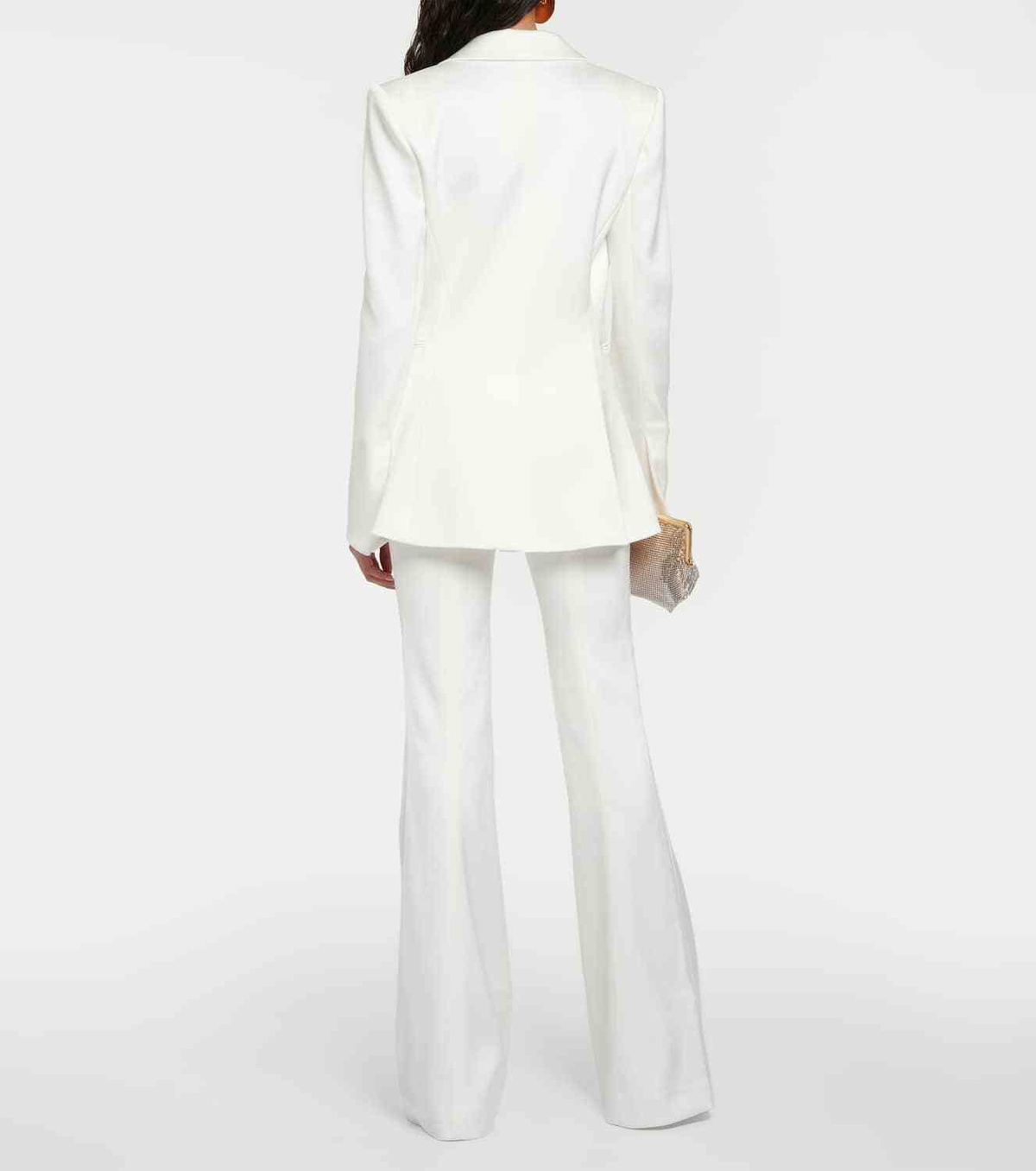 Galvan Bridal Sculpted satin blazer