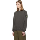 Stone Island Gray 6100034 Malfilé Fleece 'Old' Effect Sweatshirt