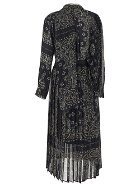 Sacai Deconstructed Pleated Midi Dress