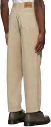 Stüssy Beige Corduroy Big Ol' Trousers