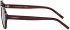 Givenchy Burgundy GV Day Sunglasses