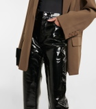 Agolde - 90s Pinch Waist leather-blend pants