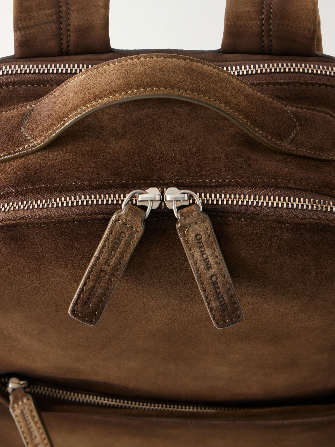 Officine Creative - Quentin/023 Suede Backpack - Brown