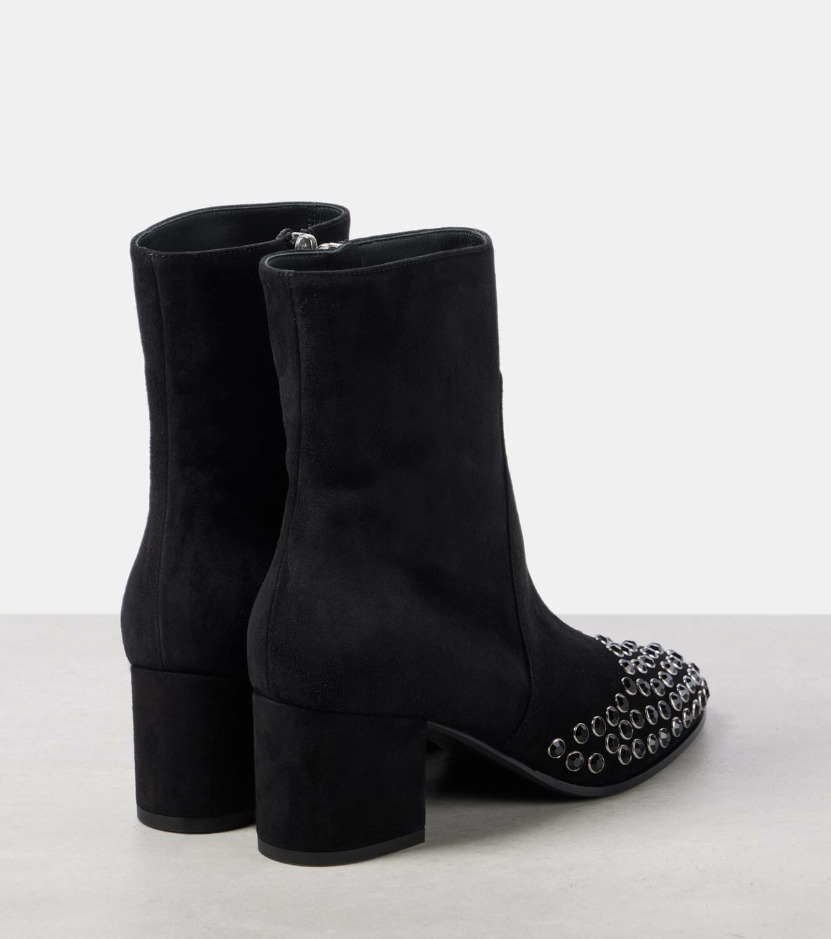 Alaïa Embellished suede ankle boots