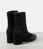 Alaïa Embellished suede ankle boots