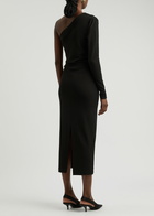 Day Birger ET Mikkelsen Valley One-shoulder Stretch-jersey Midi Dress Black
