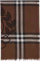 Burberry Brown Montage Print Scarf