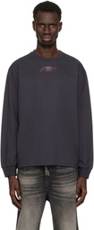 GANNI Purple Future Heavy Jersey Long Sleeve T-shirt