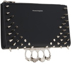 Alexander McQueen Black Skull Four-Ring Pouch