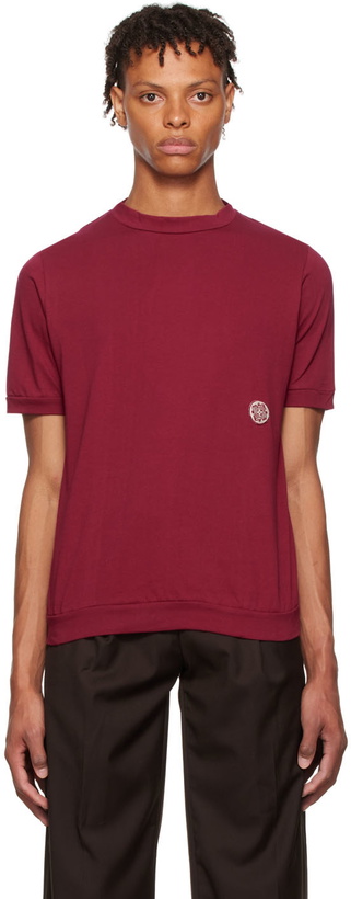 Photo: Lukhanyo Mdingi Burgundy Cotton T-Shirt