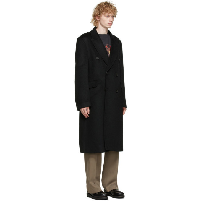 Our Legacy Black Mohair and Wool Whale Coat Our Legacy