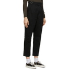 Maison Kitsune Black Denim Worker Pants