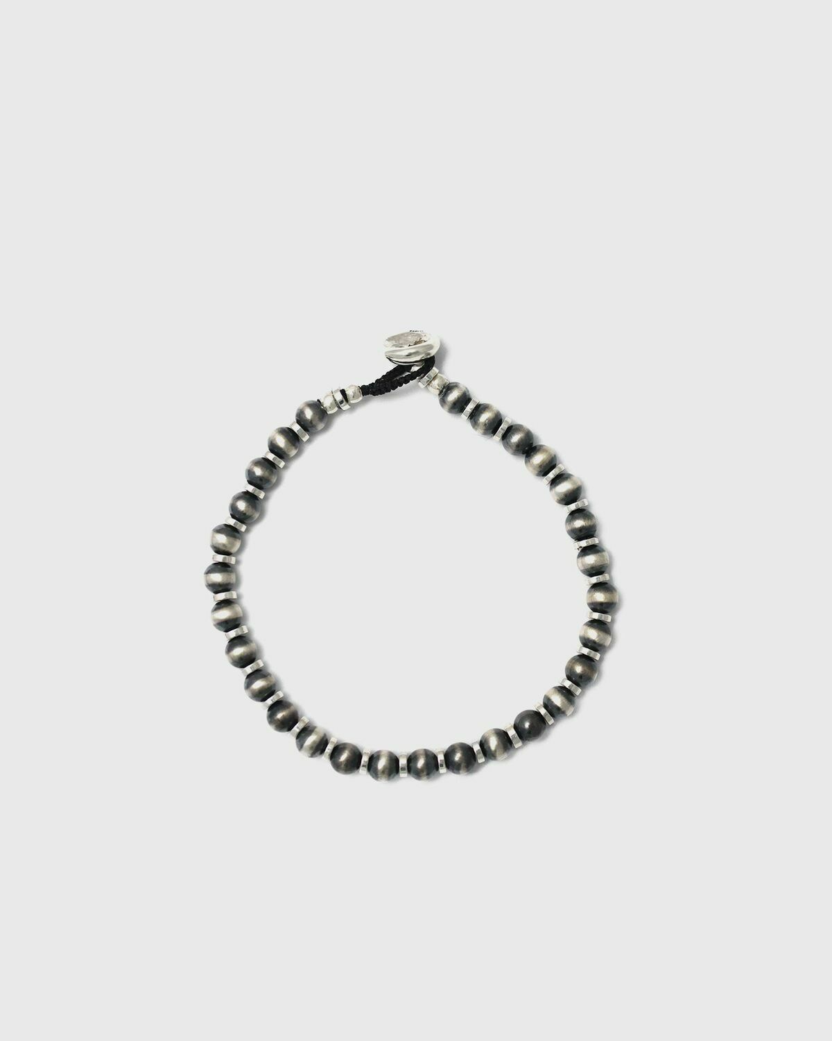 MIKIA Najavo pearl 5mm silver Mens Bracelet