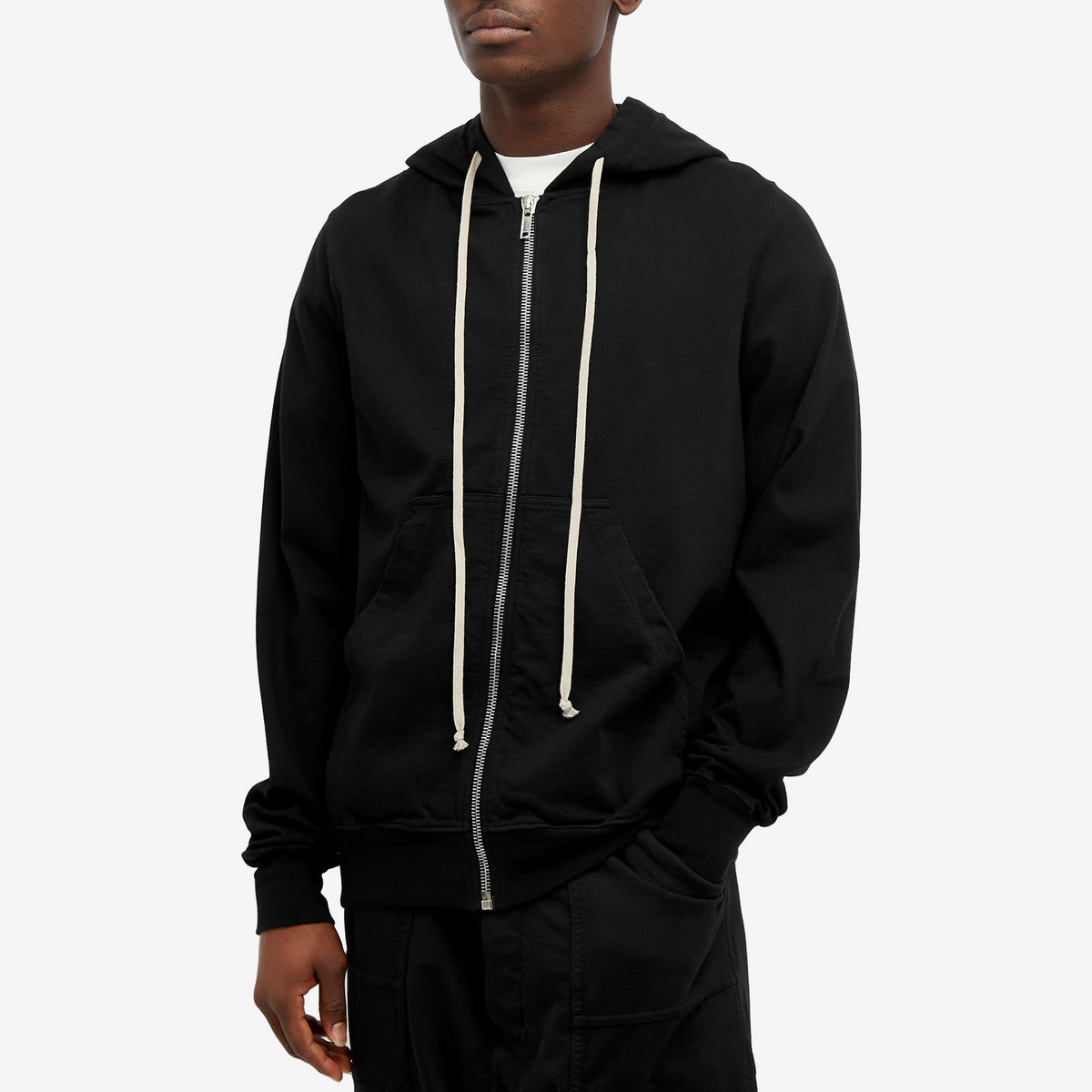 Rick Owens DRKSHDW Men's Medium Cotton Jersey Jason Hoody in