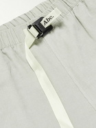 Abc. 123. - Logo-Appliquéd Cotton-Corduroy Trousers - Gray