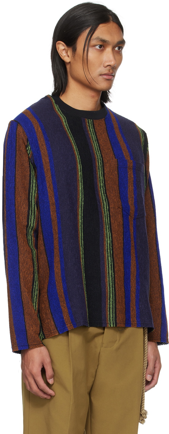 Song for the Mute Multicolor Striped Sweatshirt