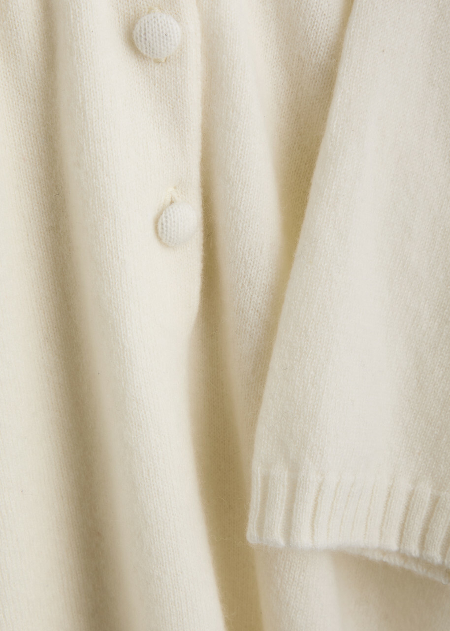 Aexae Cashmere Polo Jumper Off White