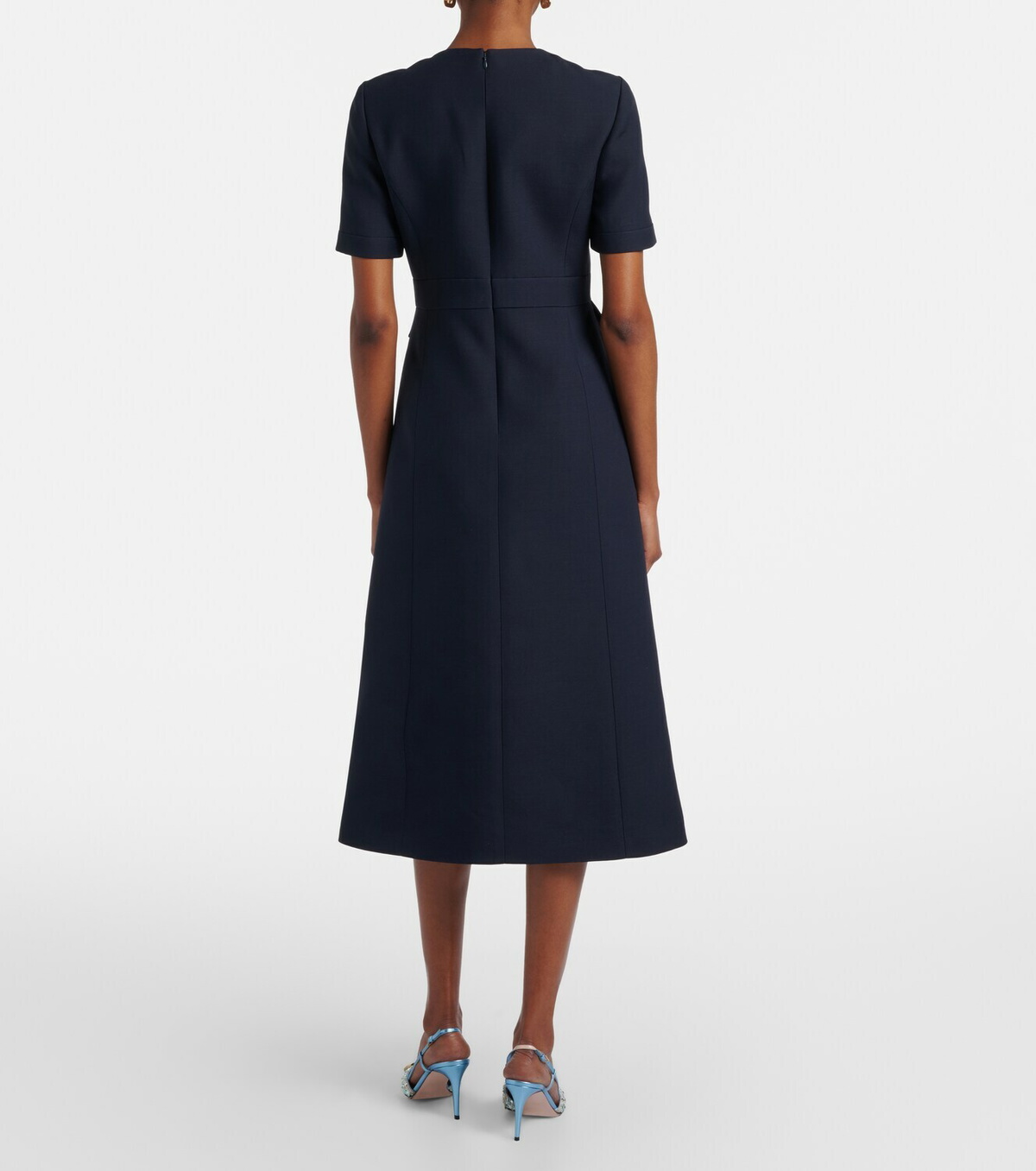 Valentino Crepe Couture VGold midi dress