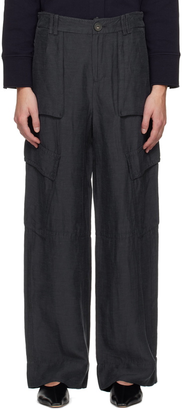 Photo: Vince Navy Wide-Leg Trousers