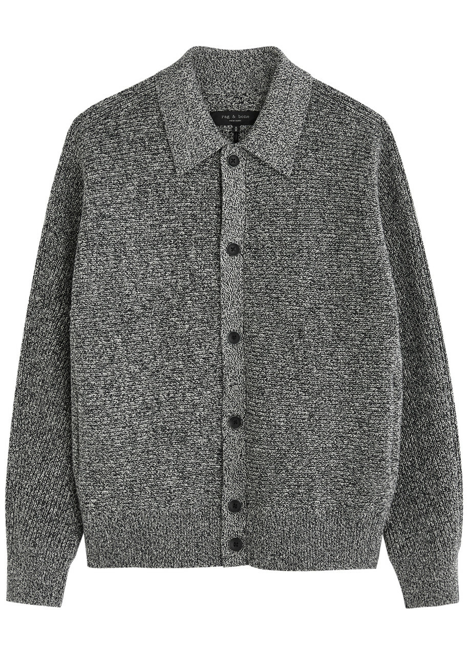 Rag & Bone Dexter Cotton-blend Cardigan Black