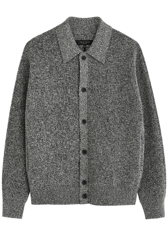 Photo: Rag & Bone Dexter Cotton-blend Cardigan Black