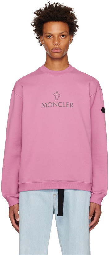 Photo: Moncler Pink Crewneck Sweatshirt