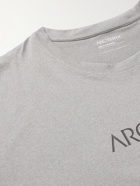 ARC'TERYX - Remige Word Logo-Print Mélange Stretch-Jersey T-Shirt - Gray
