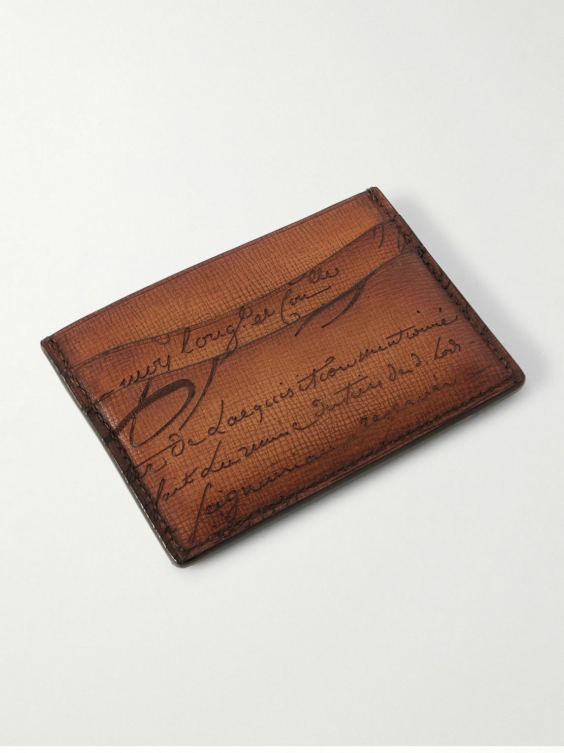Berluti - Bambou Neo Scritto Venezia Leather Cardholder