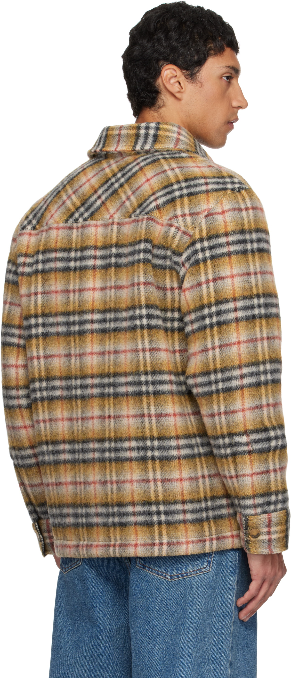 Burberry Beige Check Insulated Jacket